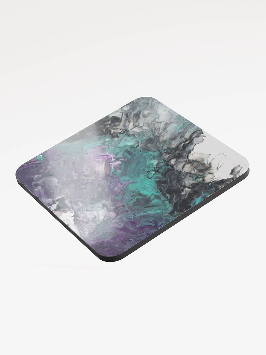 Acrylic Pour Printed Glossed Cork Coaster - Original FCCA Design product image (3)