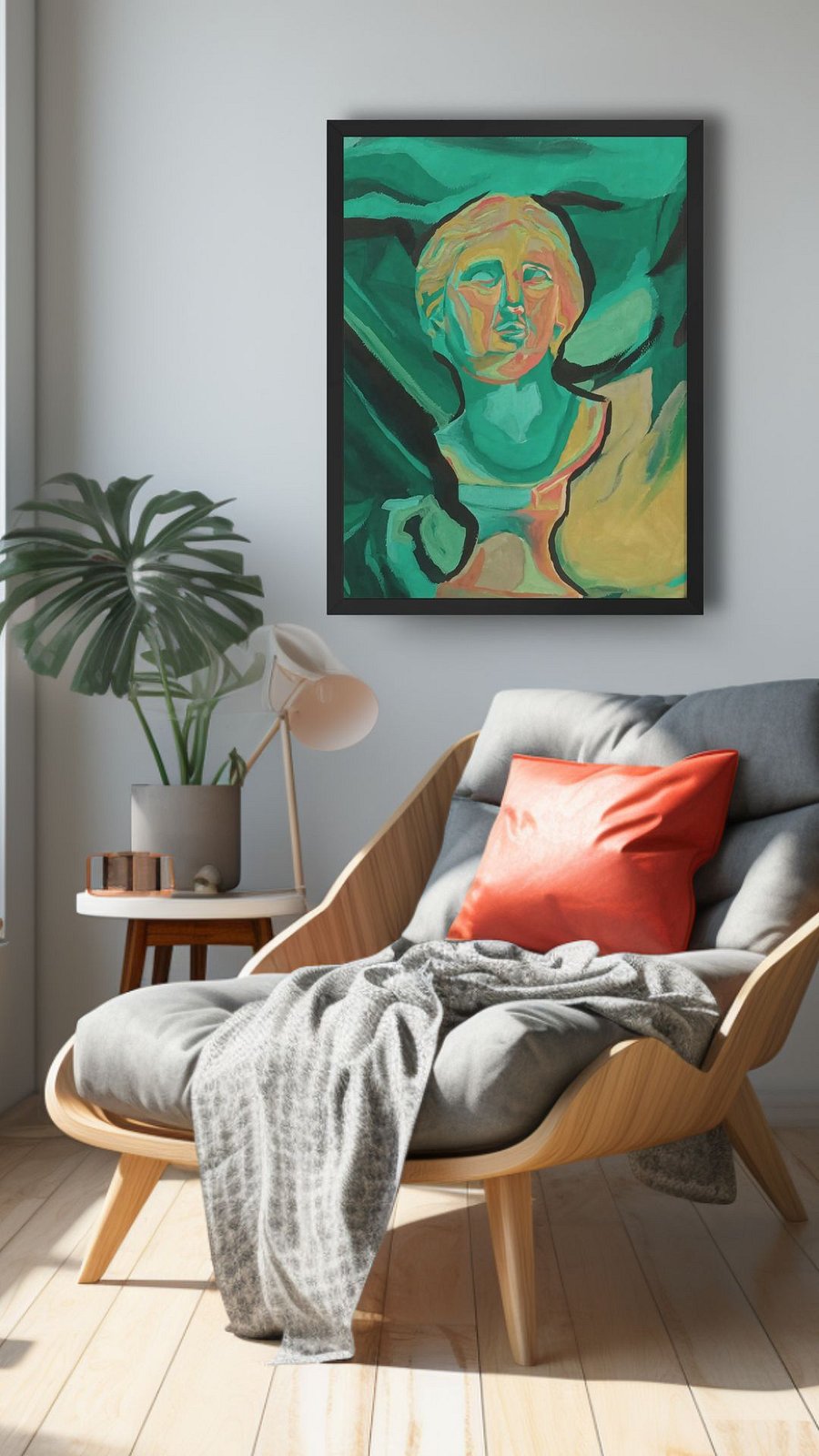 Neoclassical Turquoise Reverie Framed Print product image (4)