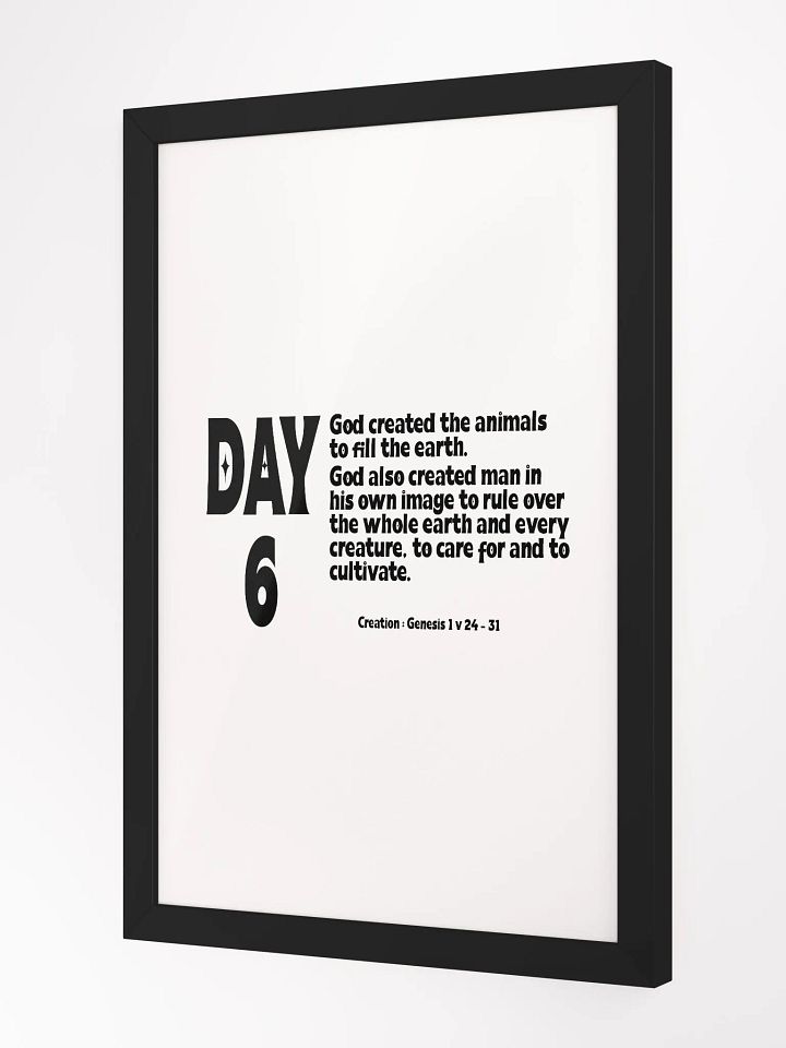 CREATION: DAY 6 Christian, Jesus, faith, God, Bible, Christianity, Jesus Christ, religion, Bible Verse, Love product image (4)