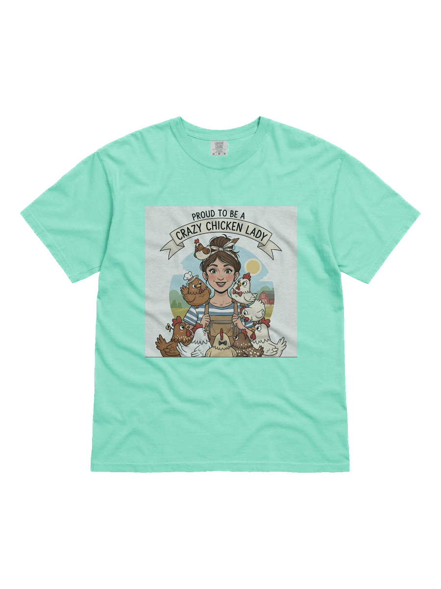 Crazy Chicken Lady Cartoon T-Shirt product image (6)