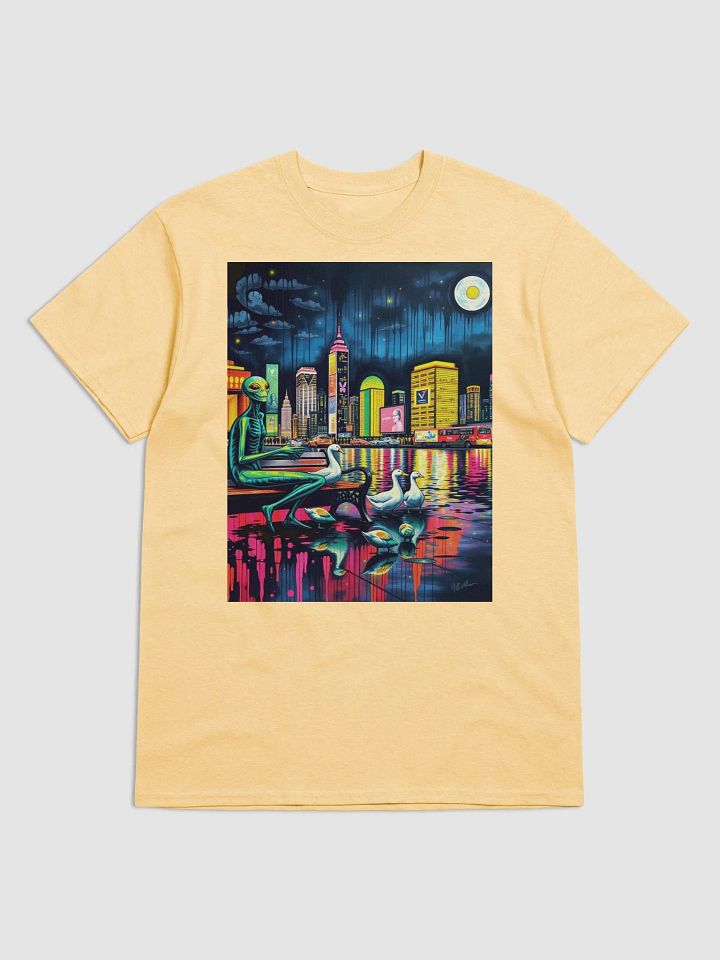 Alien feeding ducks, just trying to fit in, Streetwise Classic: Gildan Heavyweight Tee product image (1)