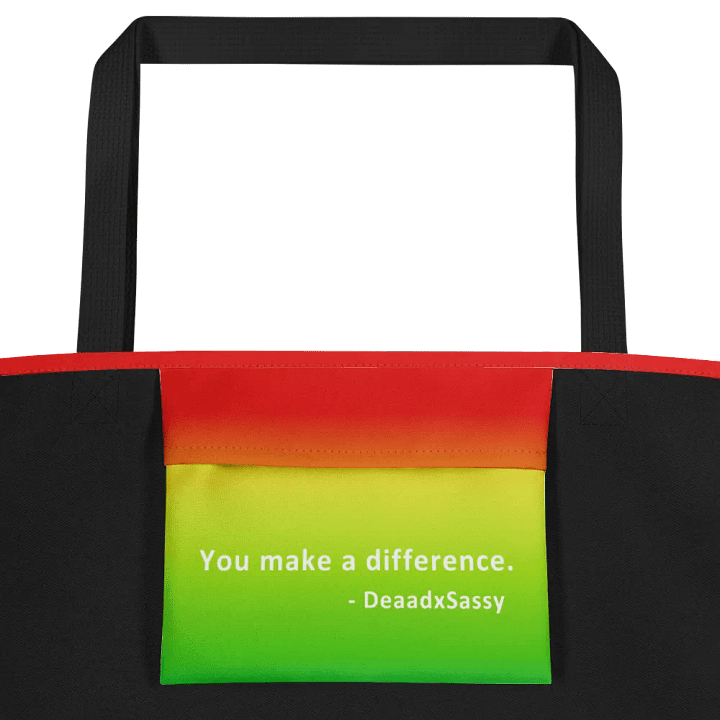 Rainbow Large Tote Bag with Pocket product image (2)