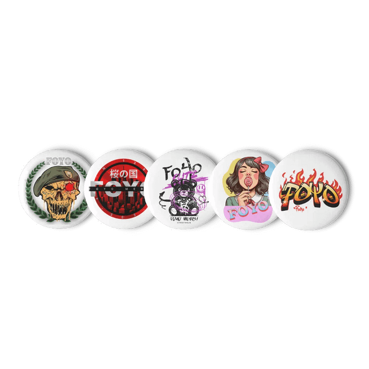 5 FOYO Old School Pins product image (1)