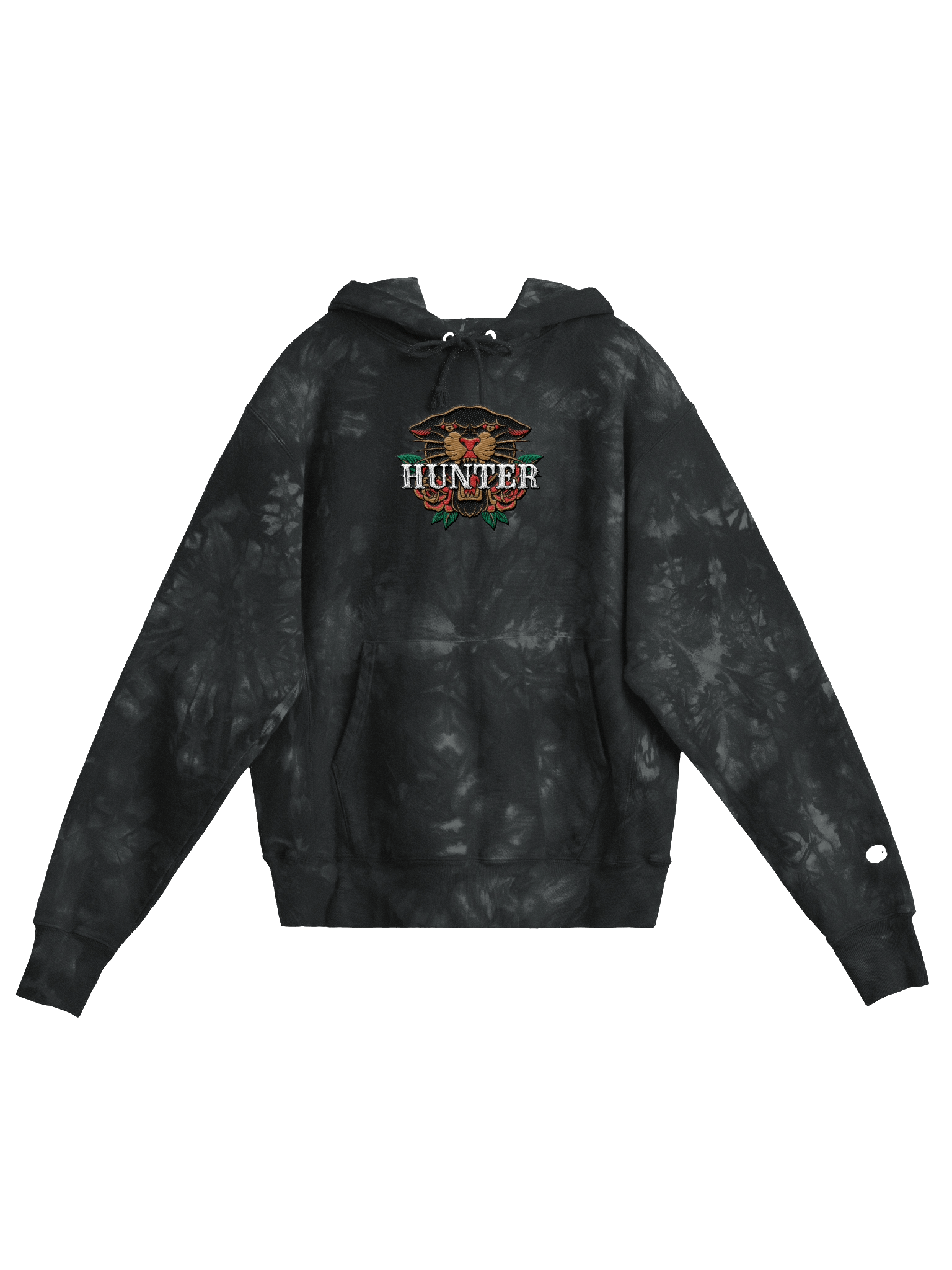 Hunter Tattoo Tie-Dye Embroidered Hoodie product image (1)