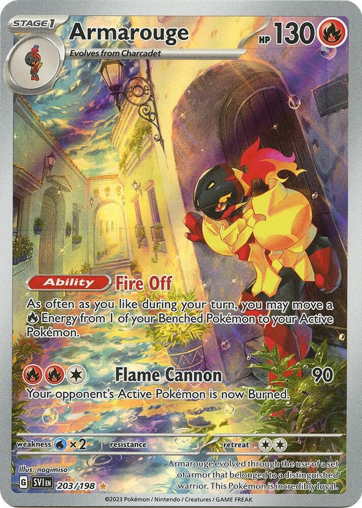 Pokémon Trading Card – Armarouge (Scarlet & Violet: Base Set, #203/198) - NM product image (1)