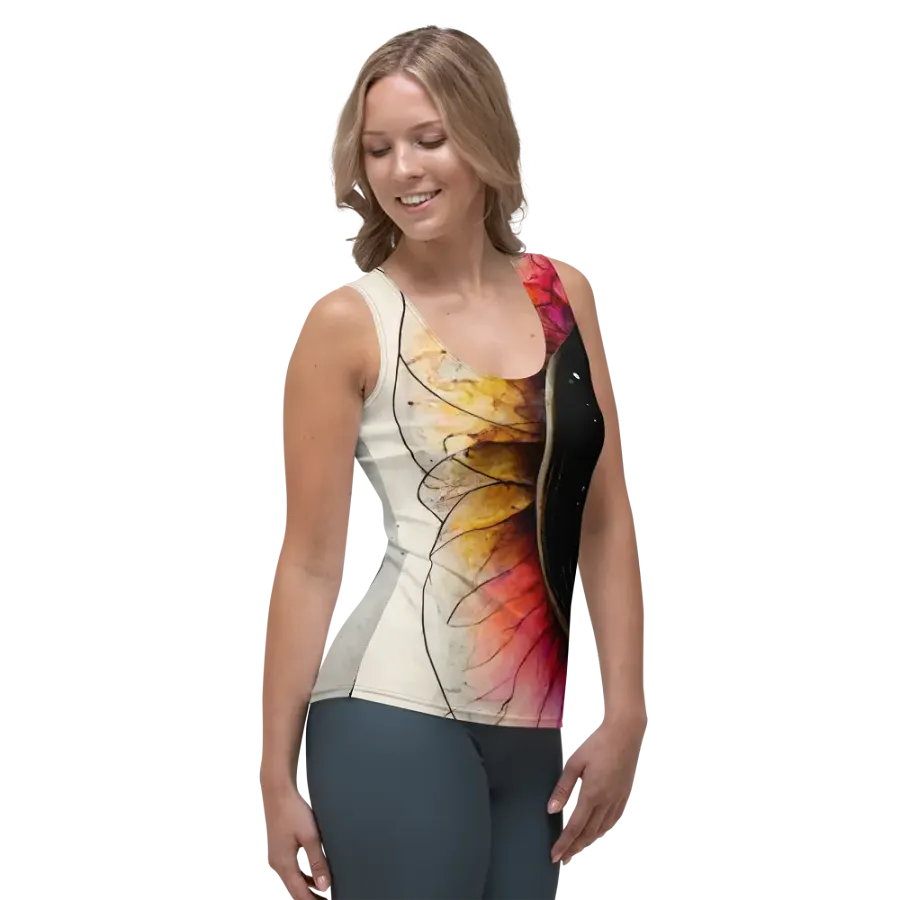 Cosmic Floral Vortex Women's Tank Top product image (4)