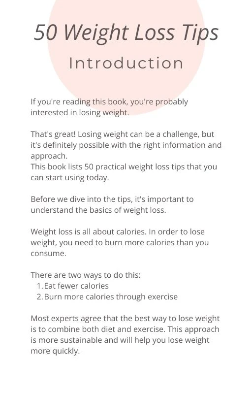 50 Practical Weightloss Tips Downloadable Ebook product image (3)