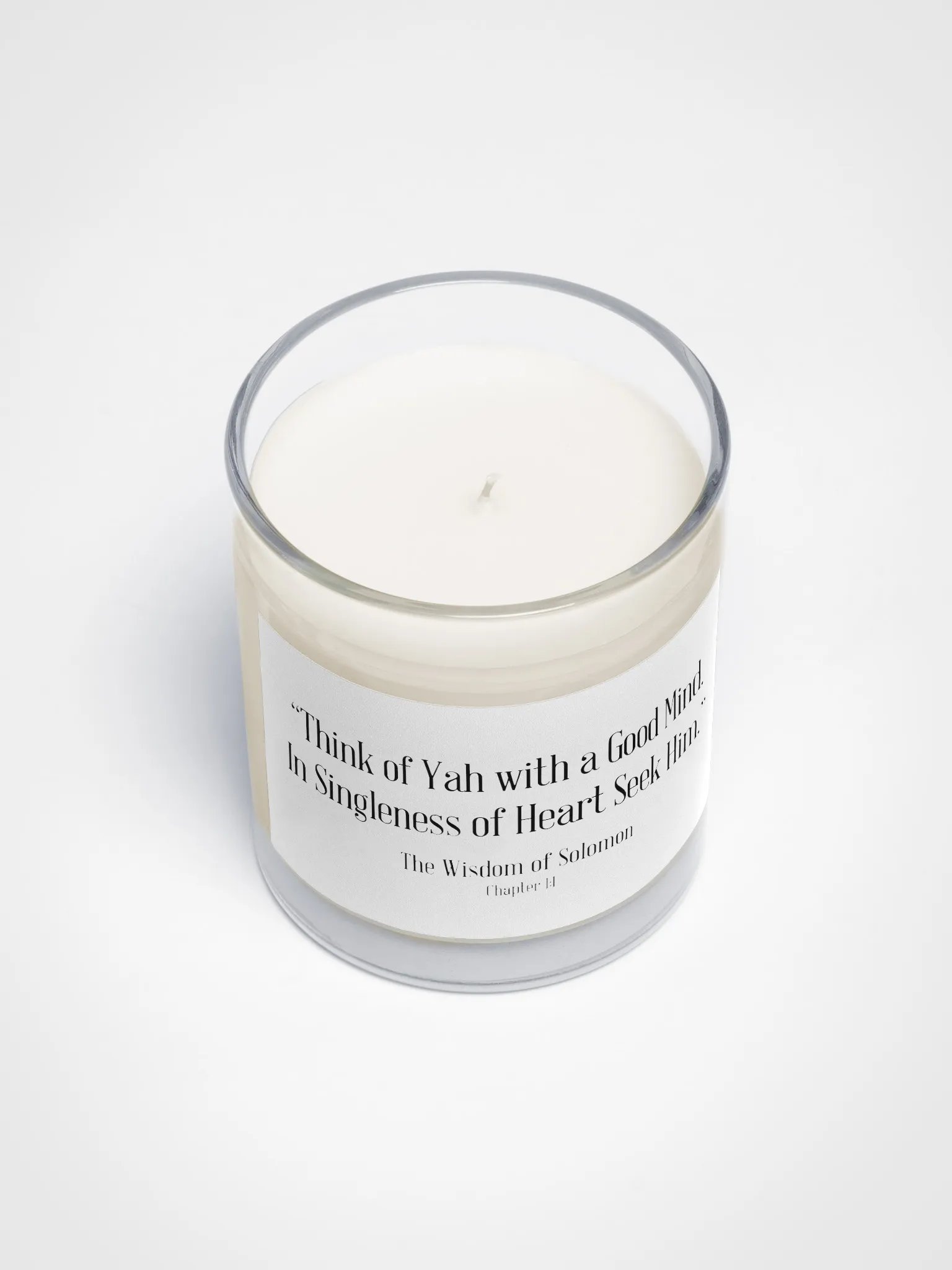 Wisdom of Solomon Unscented Soy Candle product image (3)