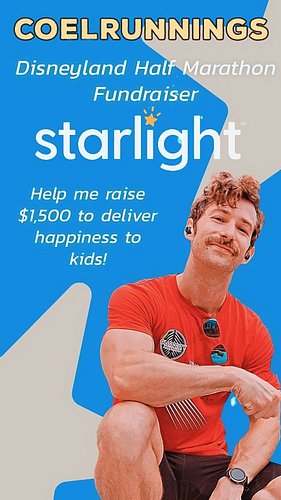 STARLIGHT FUNDRAISER! Doing the Disneyland Half and raising money to help seriously ill kiddos and their families. Check out ...