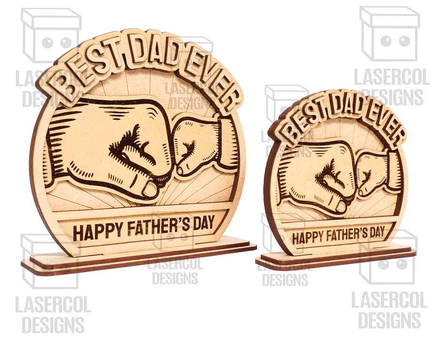 Father's Day Gift Plaque Set 1 (2 Sizes) - Laser Cut Files product image (9)