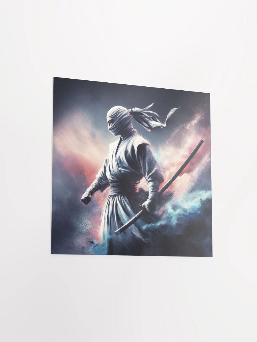 WHITE NINJA ART POSTER PRINT product image (3)