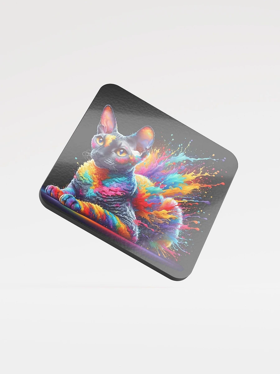 Glossed Cork Coaster: Cornish Rex product image (1)