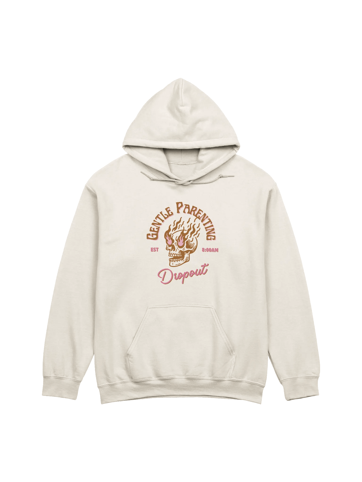 Flaming Skull Gentle Parenting Hoodie product image (1)