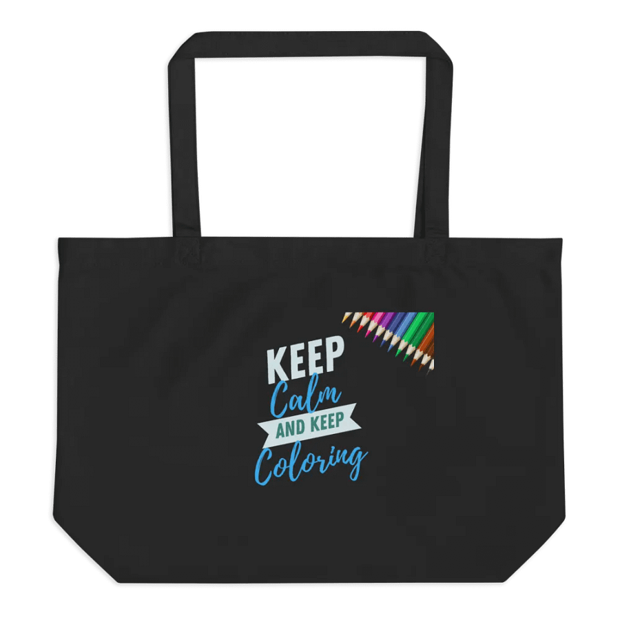 Keep Calm & Keep Coloring Tote product image (2)