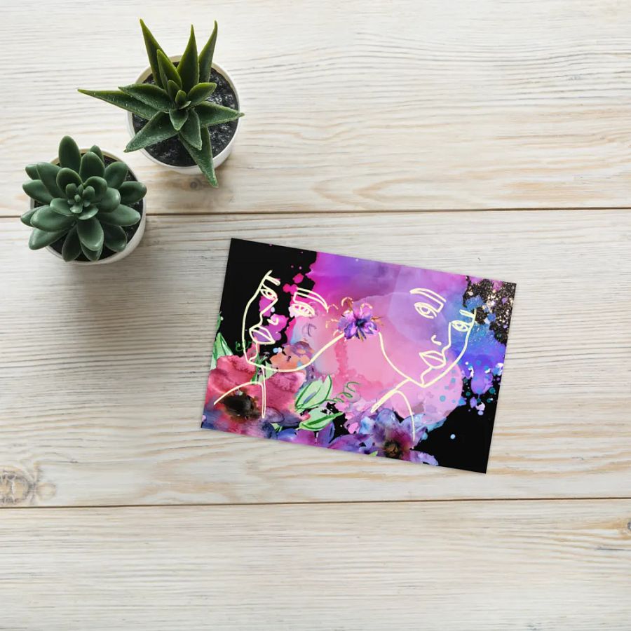 Surreal Faces Greeting Card for best friends product image (9)