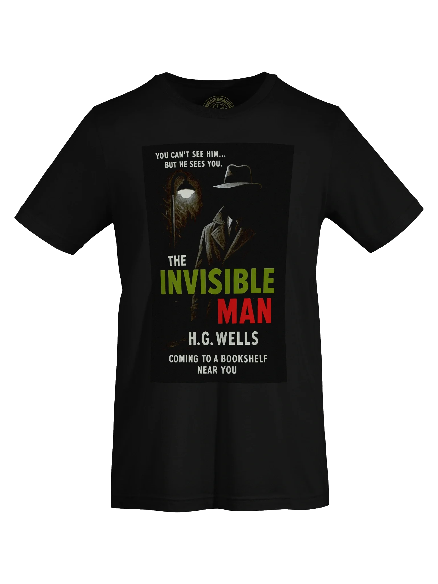 "The Invisible Man" 1950's Faux Retro Film Poster H.G. Wells Concert Tee Fit Unisex T-Shirt product image (55)