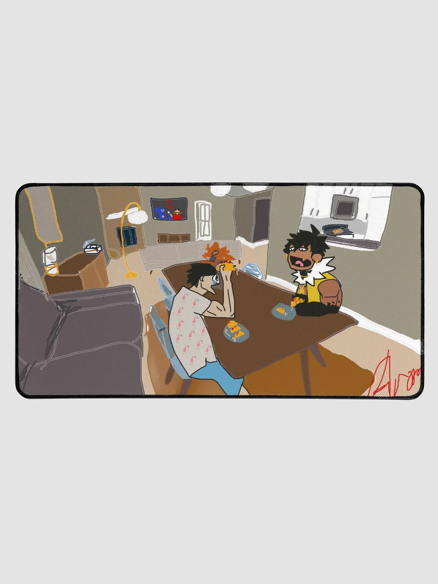 Jaws & Arar Spaghetti Taco Night Mousepad product image (1)