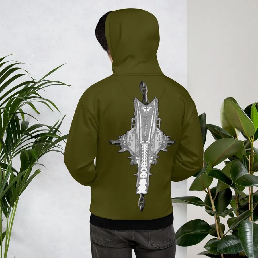 Green Foss double tug Sketch Hoodie product image (10)