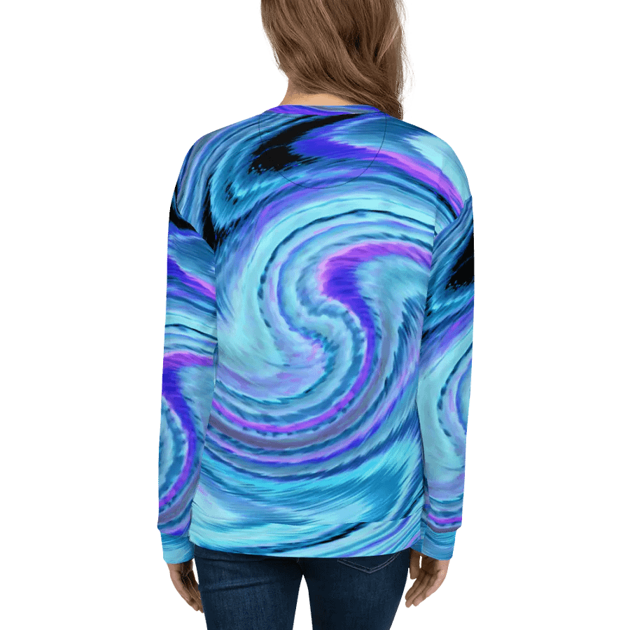 Abstract Swirling Blue Lochan's Reflection Unisex Sweatshirt product image (12)