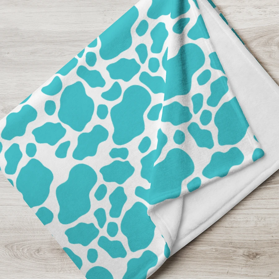 Cow Skin Blanket - Blue & White product image (15)