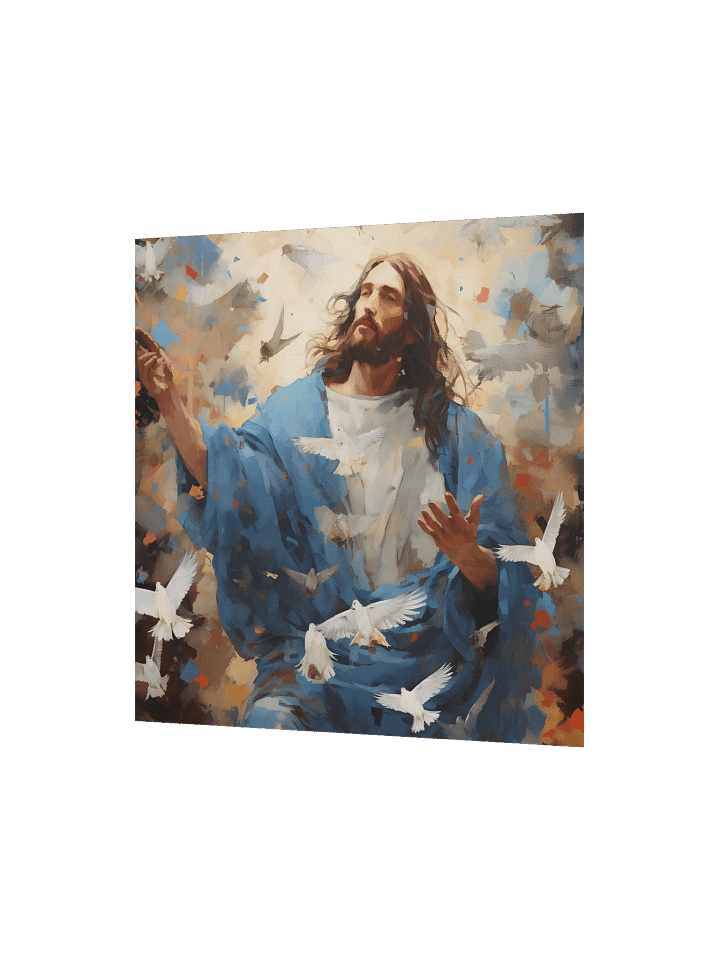 Jesus Christ Peaceful Ascension Christ Art Canvas Print | Spiritual Wall Art product image (2)
