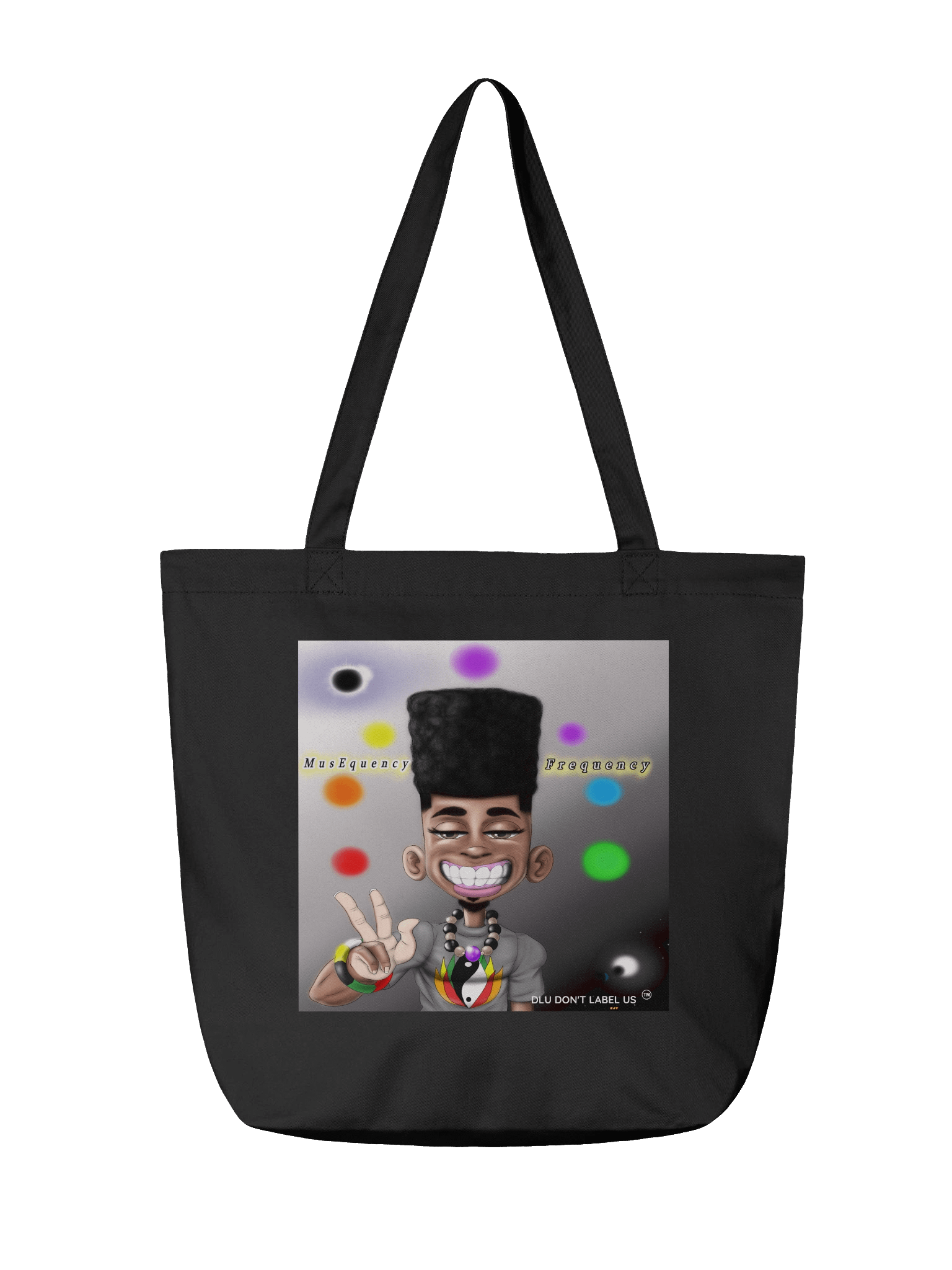 MusEquency Peace Sign Tote Bag product image (4)