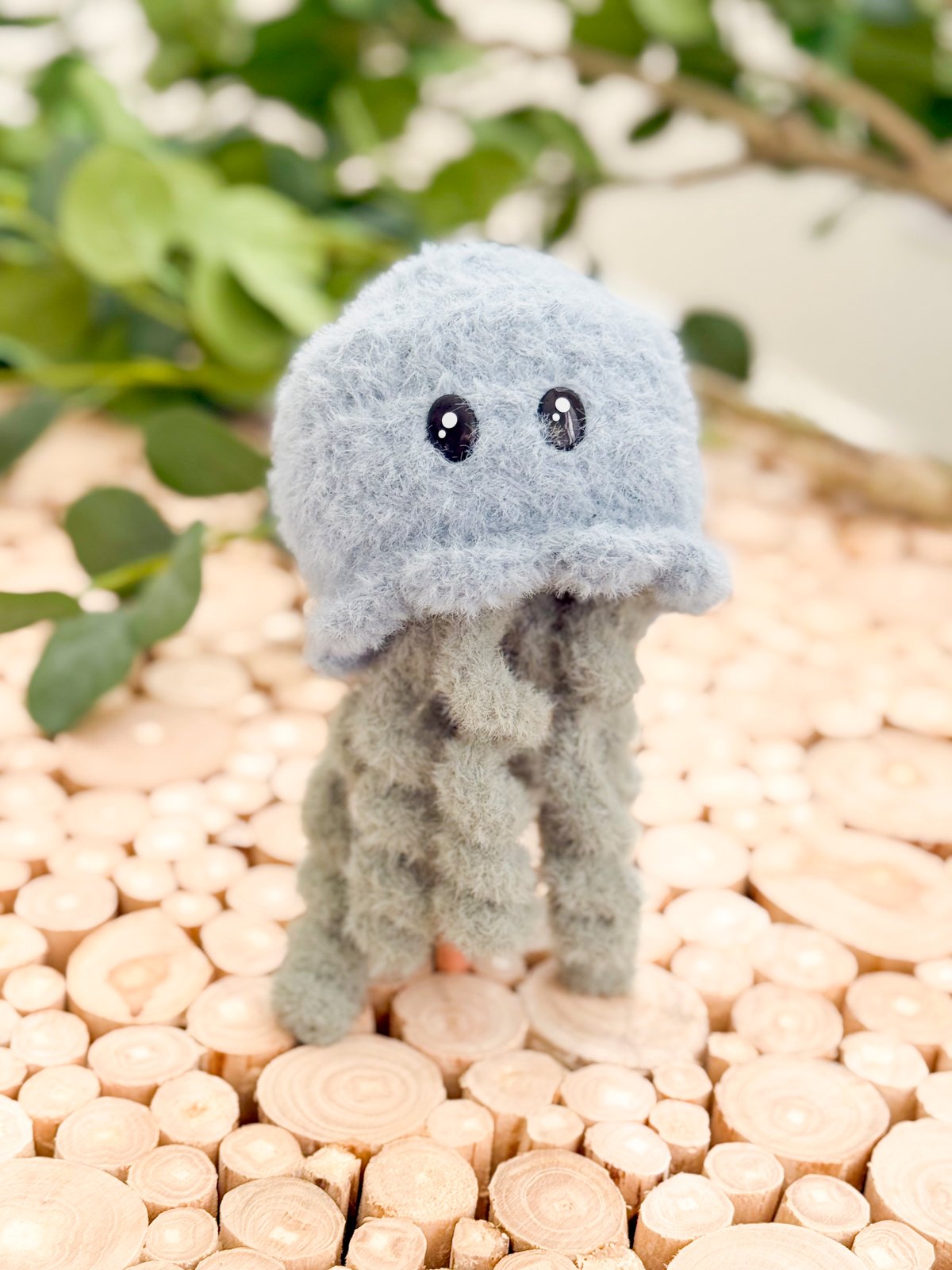 How to Crochet a Jellyfish | Easy No-Sew Amigurumi with Wheat Stitch product image (6)
