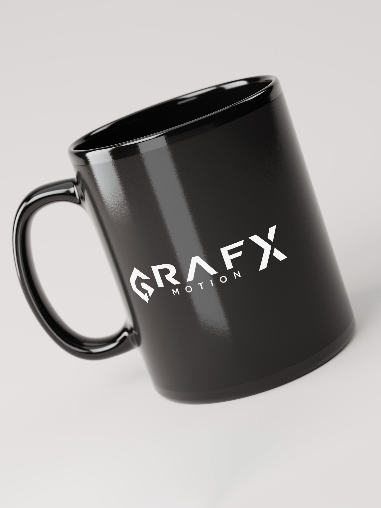 GFX Motion | GFX Industries - Black Mug - White Logo product image (5)