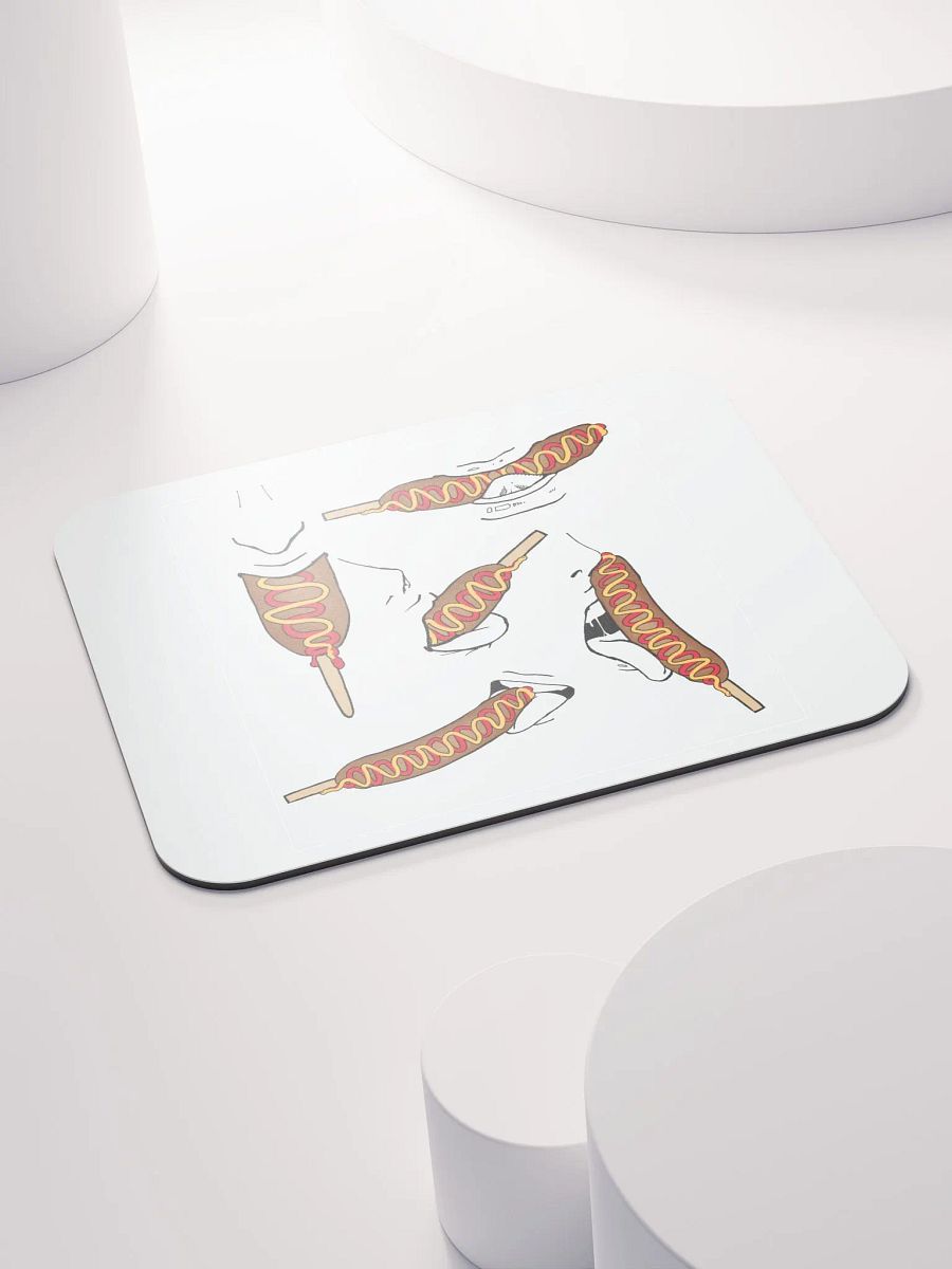 Eating Corn Dog Mouse Pad product image (4)