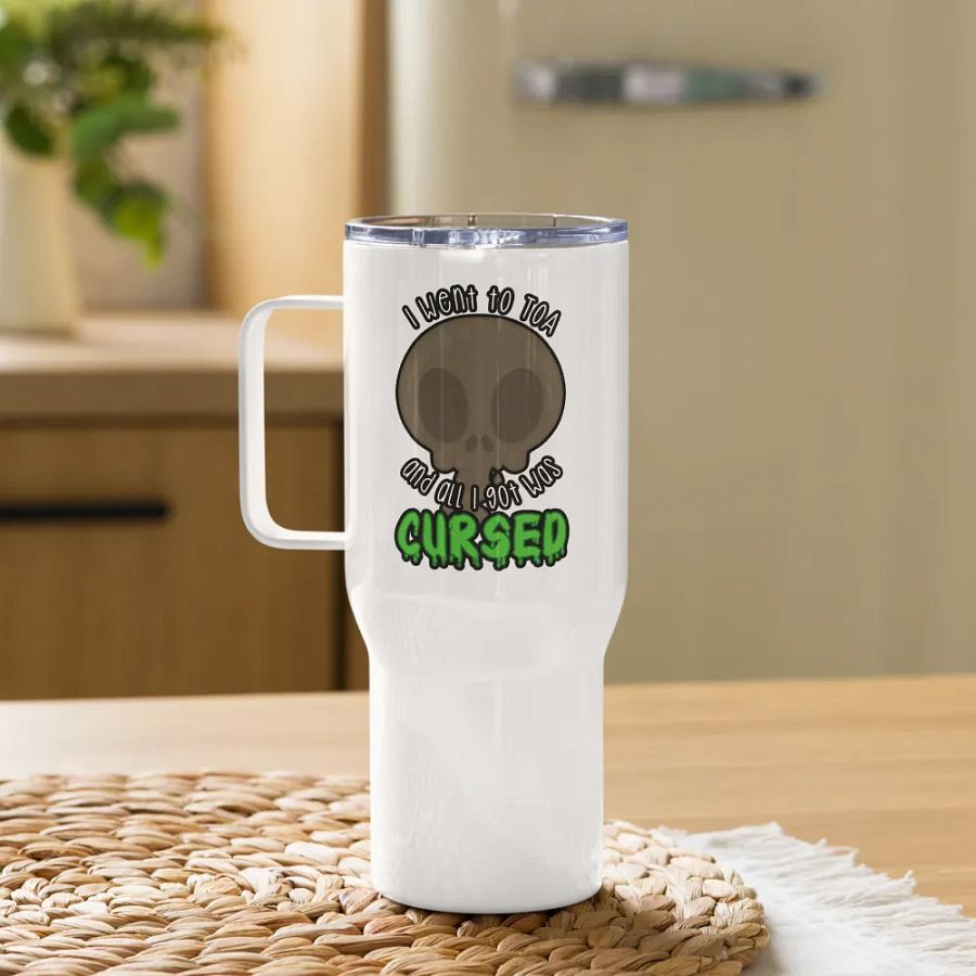 All I Got Was Cursed - Warrior - Travel Mug w/Handle product image (10)
