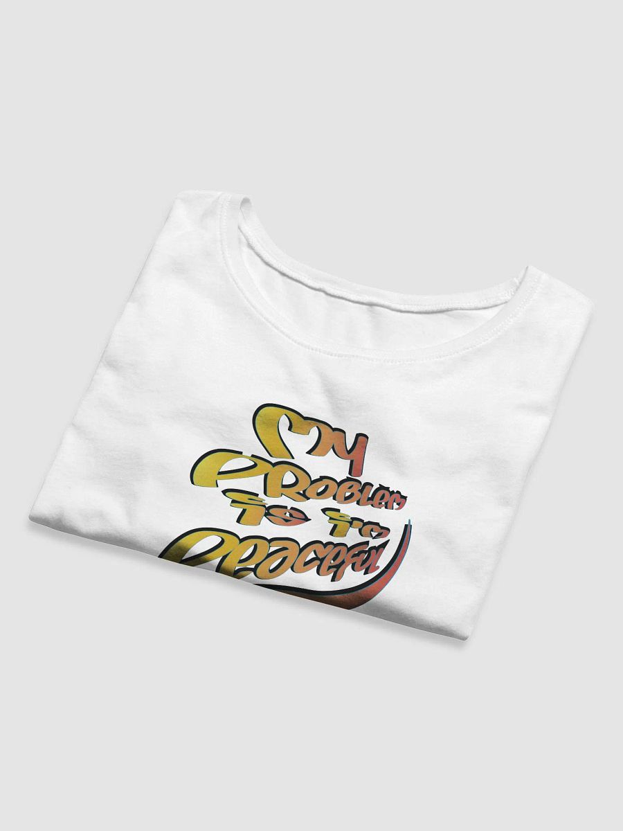 My Problem Is I'm Peaceful - Graffiti - Bella+Canvas Women's Crop Tee product image (5)