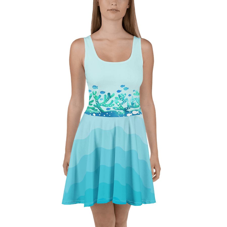 “Ocean Reef” Fit & Flare Beach/Pool Summer Dress product image (1)