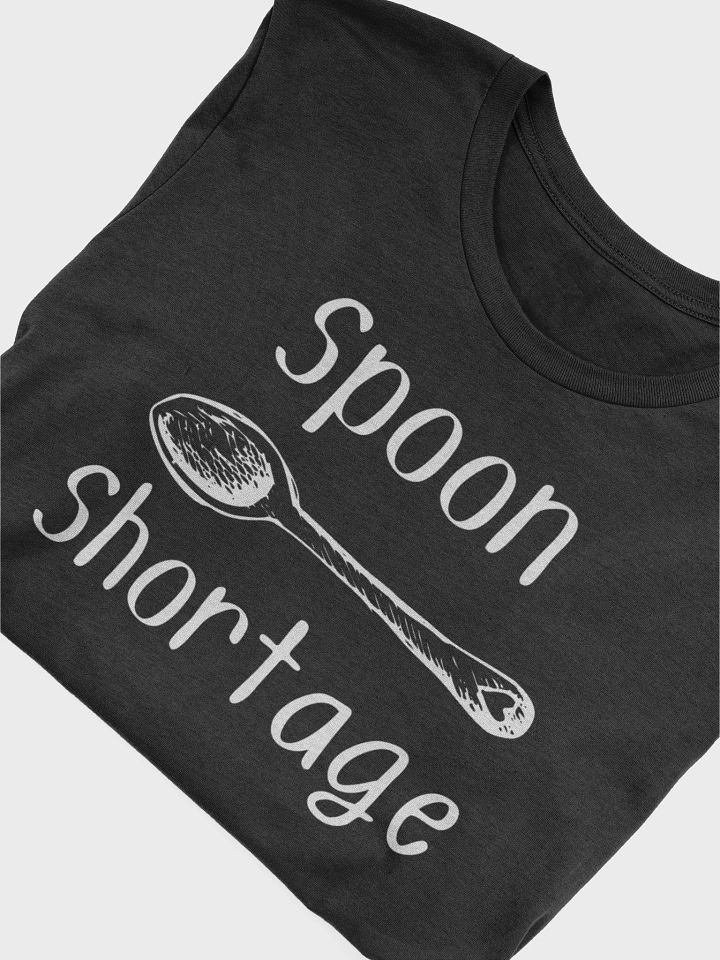 Spoon Shortage T-Shirt (Unisex) - White Print product image (2)