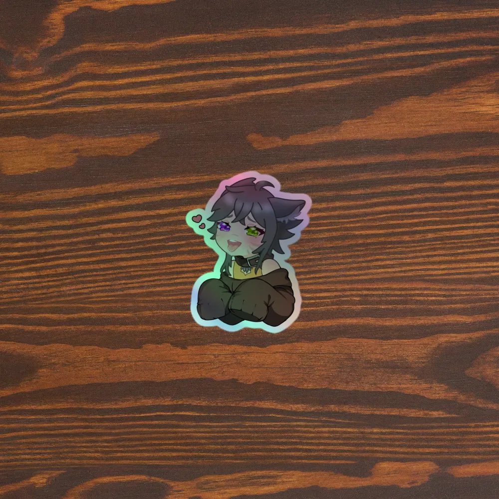 WolfcatRisi Good Girl Holographic Sticker product image (5)