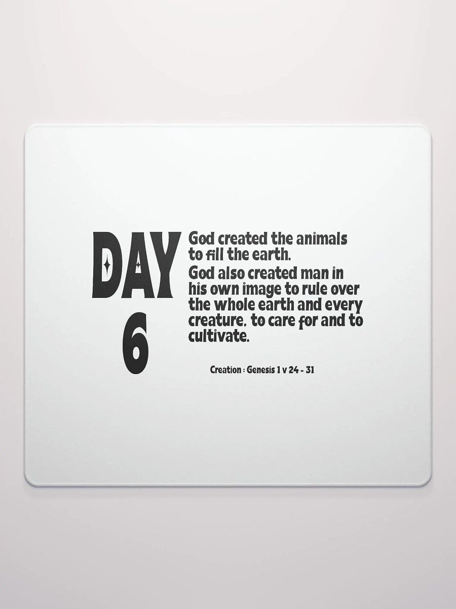 CREATION: DAY 6 Christian, Jesus, faith, God, Bible, Christianity, Jesus Christ, religion, Bible Verse, Love product image (3)