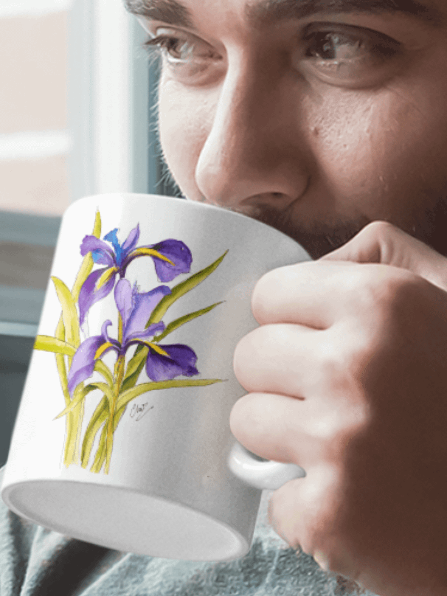 Purple Iris Coffee Mug product image (3)
