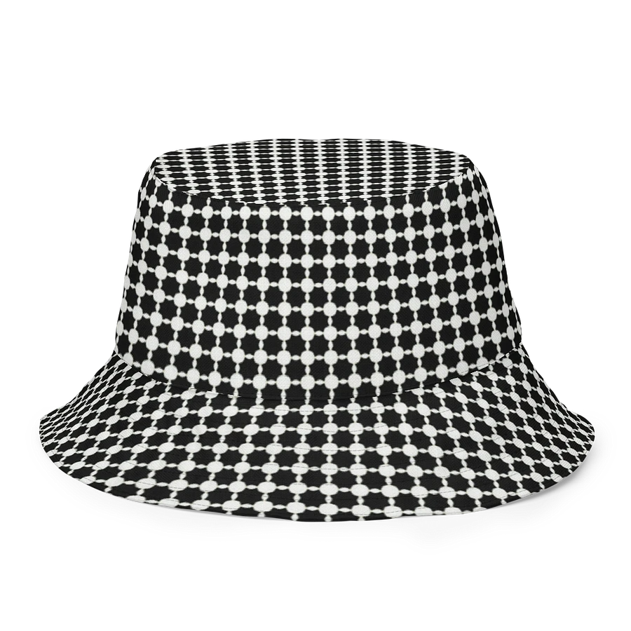 Abstract Black and White Chain Unisex Bucket Hat product image (13)