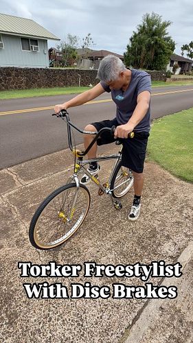 We finished the @torkerbmx 26” Freestylist! We figured out the disc brake issue and this buggah is 🍒!! The last video on this...
