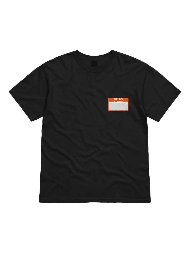 Name Tag Tee: Orange Block product image (1)