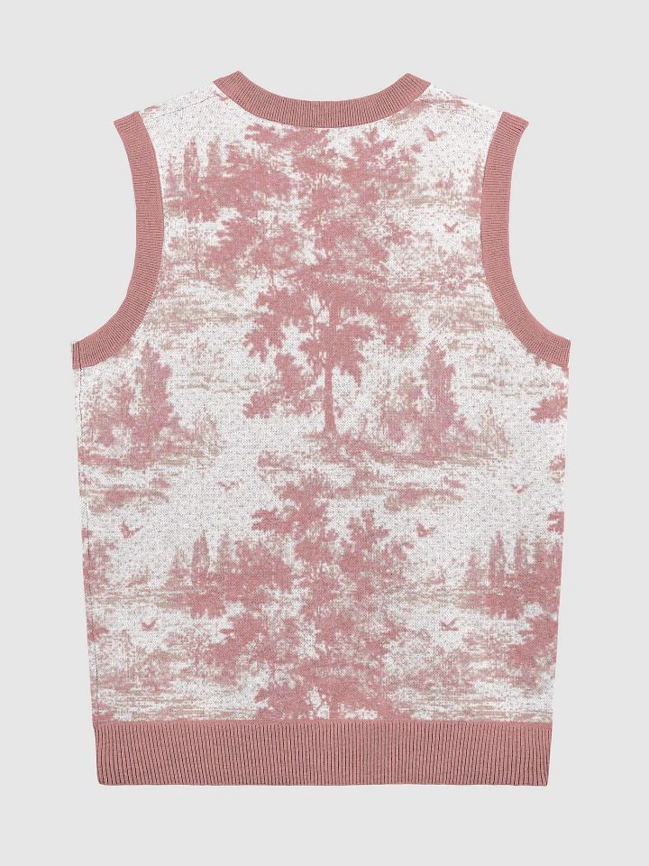 Nature's Embrace Knitted V-Neck Vest product image (2)