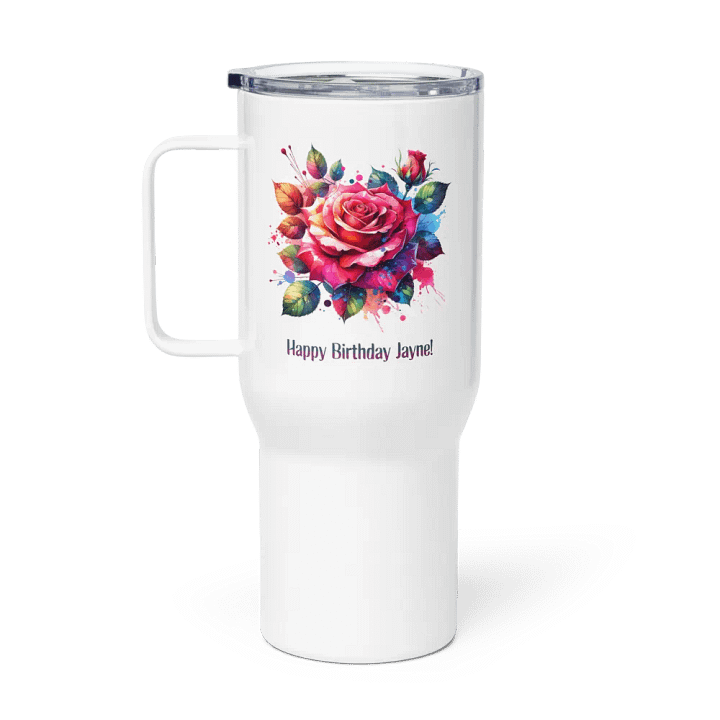 Happy Birthday Jayne Travel Mug With A Handle product image (1)