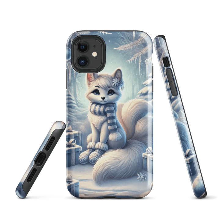 Winter Fox iPhone Tough Case – Cozy Arctic Charm product image (1)
