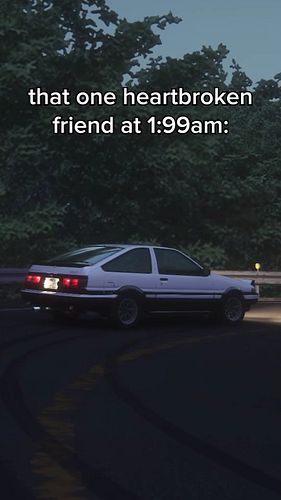 Real

~ @tougenotenshi

📌 Any suggestions for the next Eurobeat track? Leave a comment below :)

🏎 Vehicles: Toyota AE86
⛰ To...