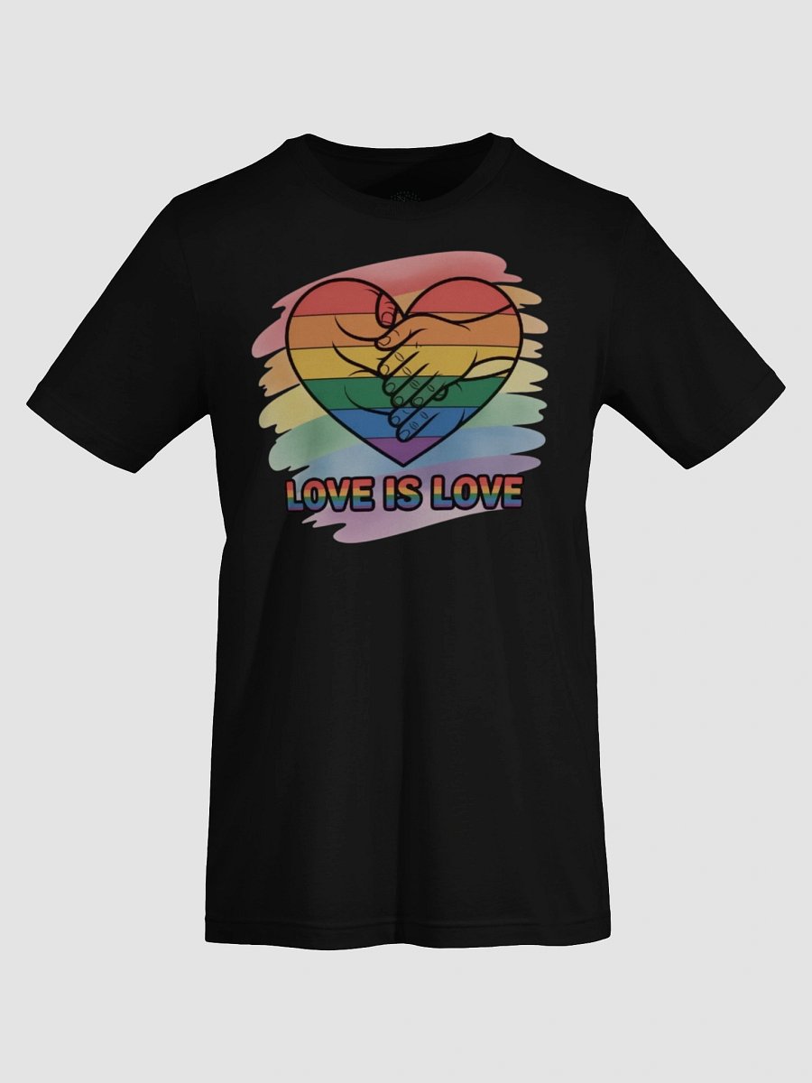 Unisex Love Is Love Pride T-Shirt - Rainbow Heart Design product image (75)