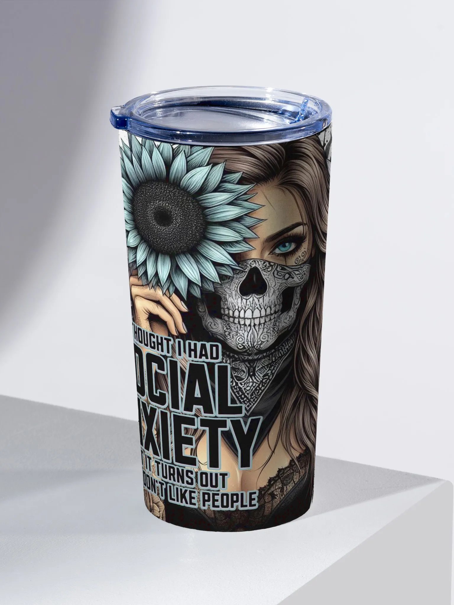 Social Anxiety Sunflower Tumbler product image (2)