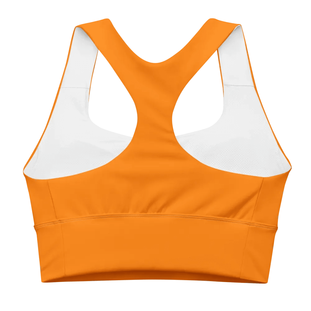 Plain Color Orange Sports Bra product image (6)