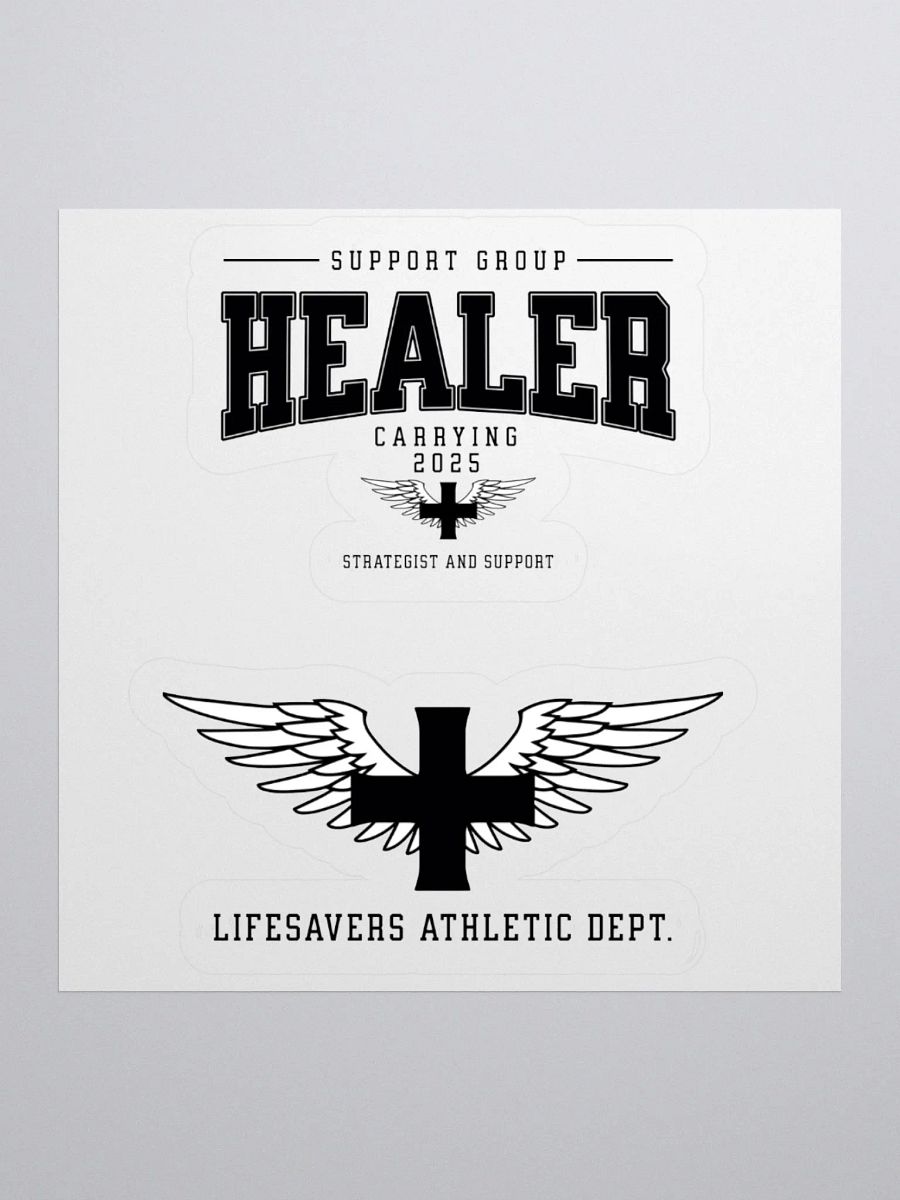 "HEALER" Winged Support Strategist Sticker product image (3)