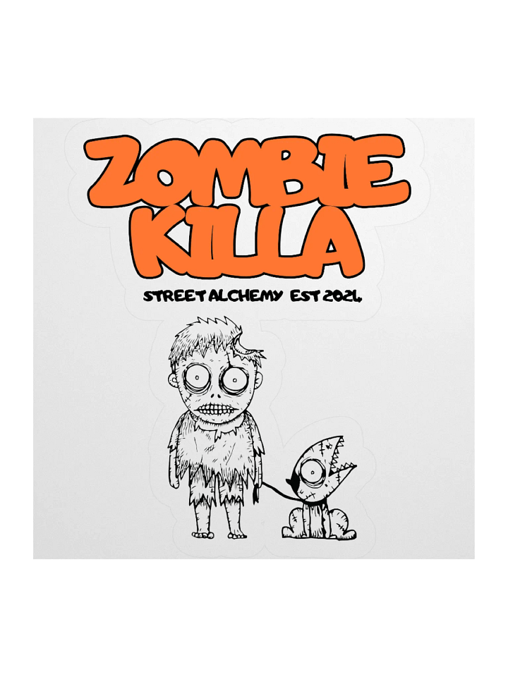ZOMBIE KILLA Kiss Cut Stickers product image (2)