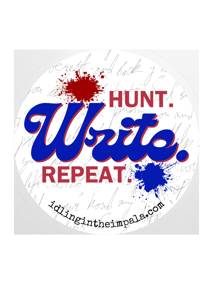 Hunt. Write. Repeat. Sticker product image (2)