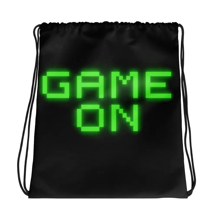Retro Pixel Game On Drawstring Bag product image (1)